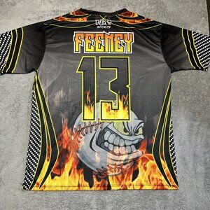 Dur O Sports Fireballs Jersey Tshirt Feeney Number 13 Men's 2XL